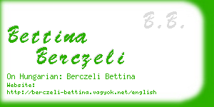 bettina berczeli business card